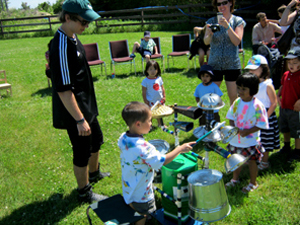 Junkyard Symphony at the Greenwoods Academy Graduation.