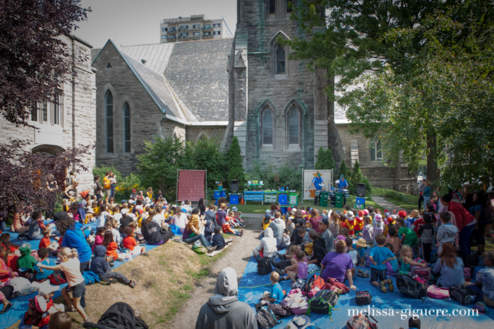 Junkyard Symphony in Montreal, Biblioteque des Jeunes.