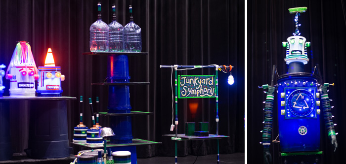 Junkyard Symphony's Online Giants of Junk at la Nouvelle Scene, Feb, 2021.