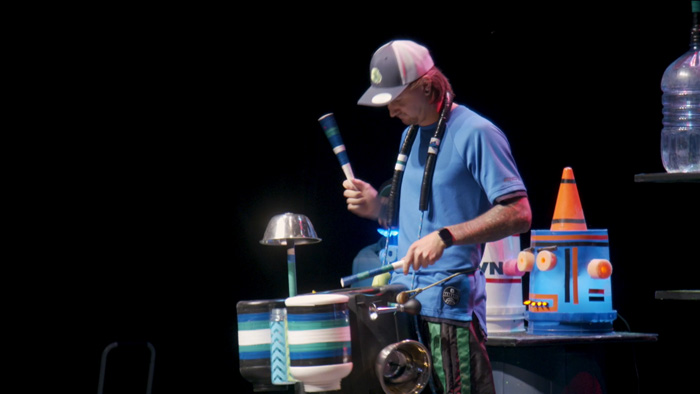 Junkyard Symphony's Online Giants of Junk at la Nouvelle Scene, Feb, 2021.