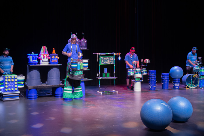 Junkyard Symphony's Online Giants of Junk at la Nouvelle Scene, Feb, 2021.