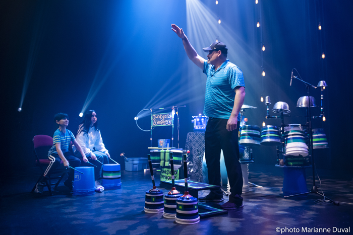 Junkyard Symphony's Online Rhythm Workshop at la Nouvelle Scene, Feb, 2021.