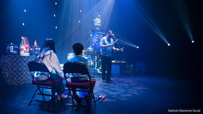 Junkyard Symphony's Online Rhythm Workshop at la Nouvelle Scene, Feb, 2021.