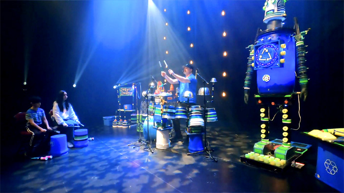 Junkyard Symphony's Online Rhythm and Recycling Workshop