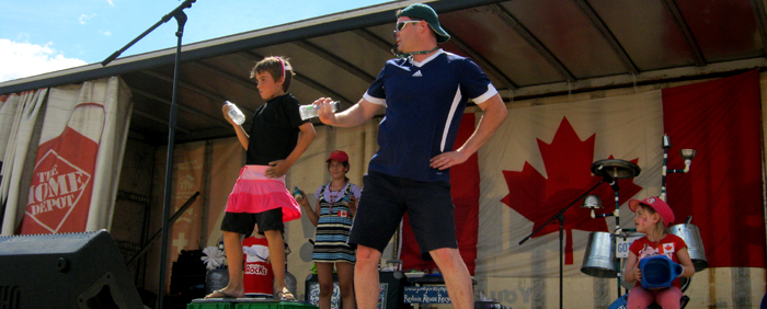 Junkyard Symphony at Petrie Island Canada Day Festival, July 1, 2011.