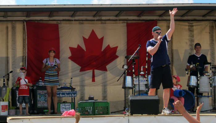 Junkyard Jonny asks for more volunteers.