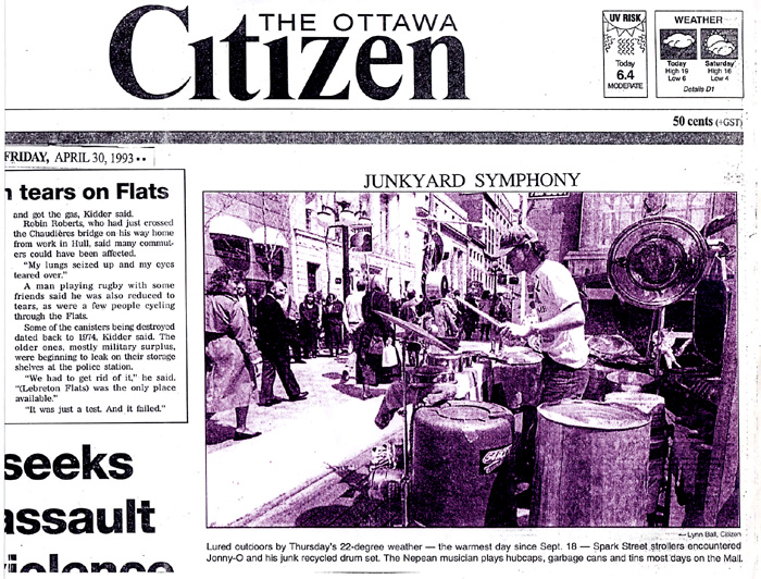 JYS on the cover of the Ottawa Citzen