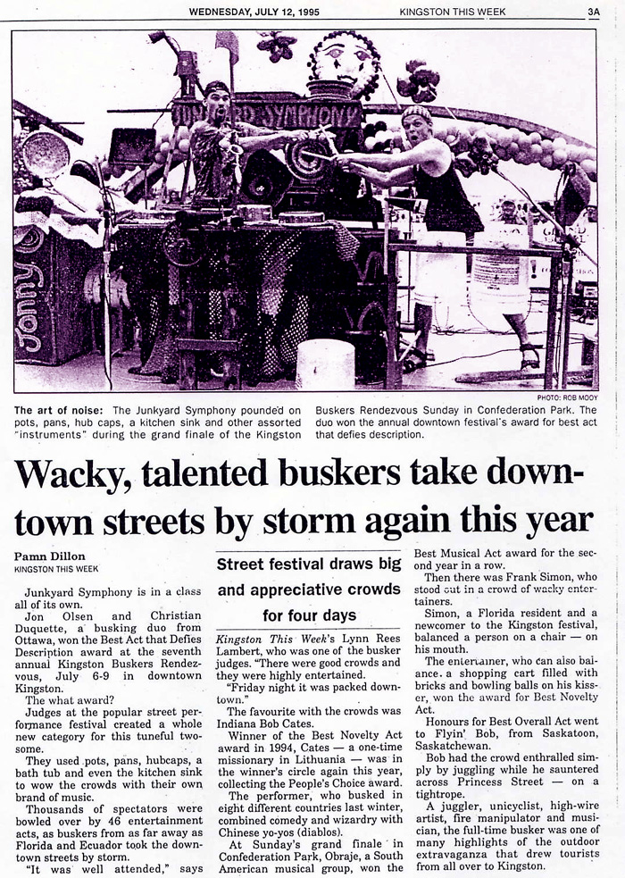 JYS in Kingston This Week