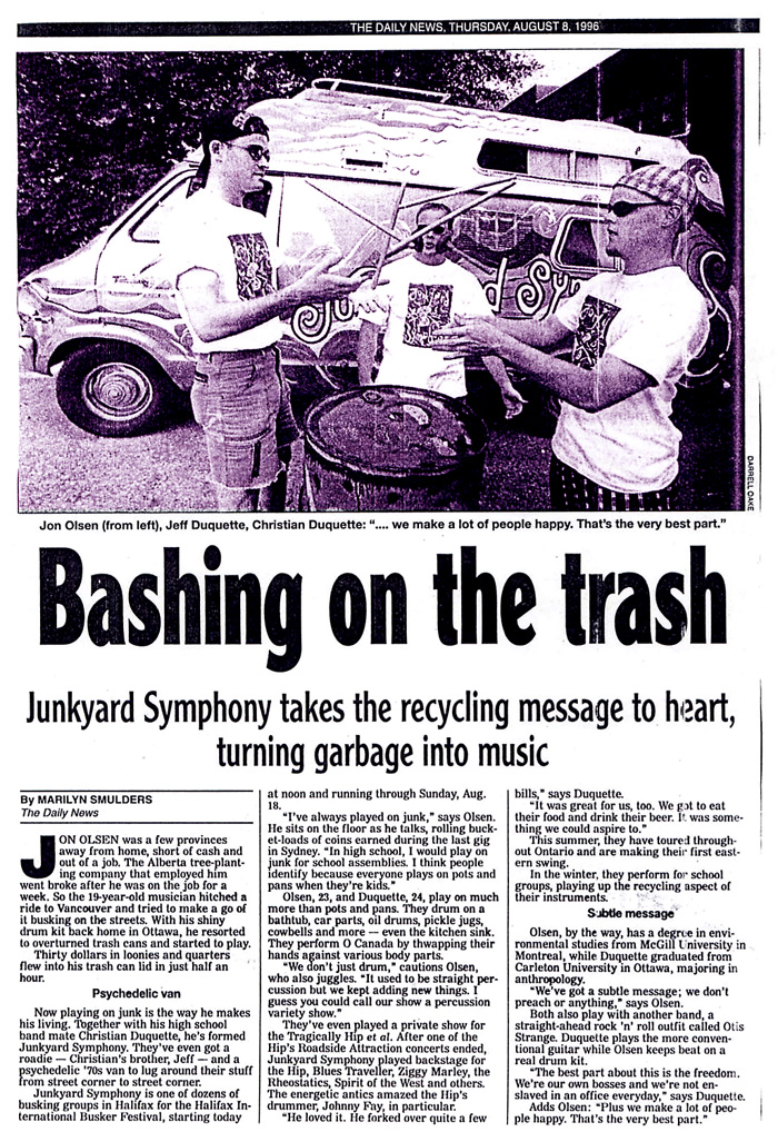 JYS in Halifax Daily News