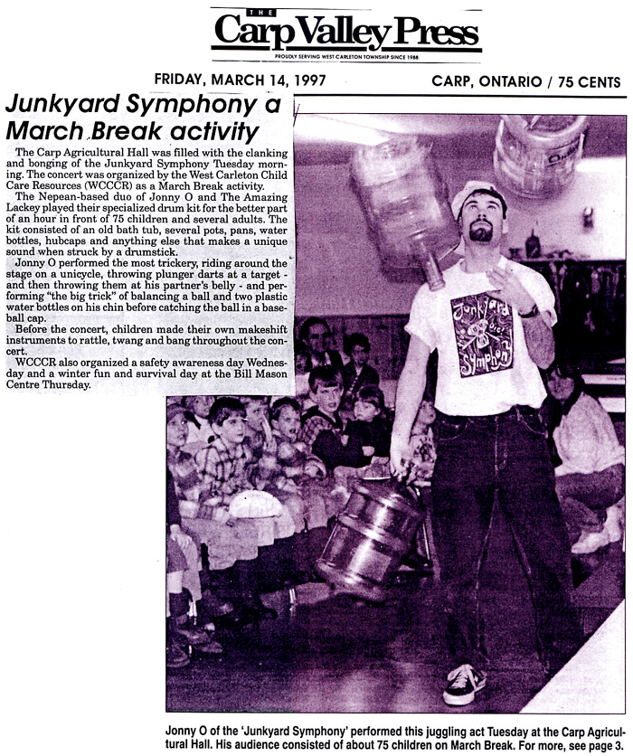 JYS in Carp Valley Press