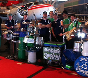 Junkyard Symphony's filming for Radio Canada's Rendez Vous.