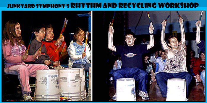 Junkyard Symphony's Rhythm and Recycling Workshop