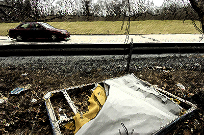 Roadside trash...yuck!