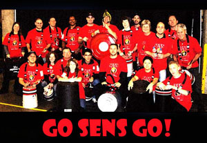 Junkyard Symphony at the Senator's game.