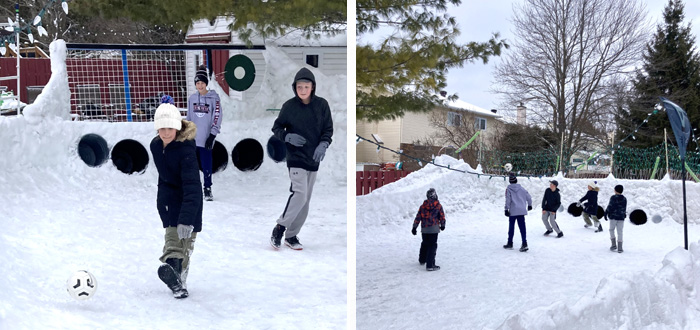 Junkyard Symphony's Snow Soccer at the Groovy Games Getway