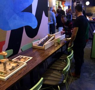 Junkyard Symphony's Groovy Games at the Tiree Holiday Party.