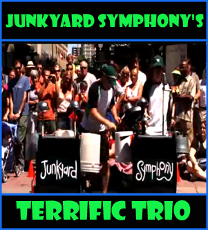 Junkyard Symphonys' Terrific Trio.