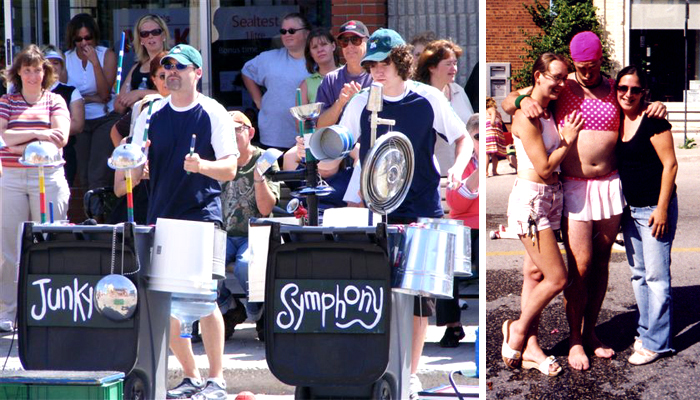 Junkyard Symphony at Walkerton Buskerfest, Aug 2008