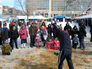 Junkyard Symphony at Winterlude in Confederation Park.